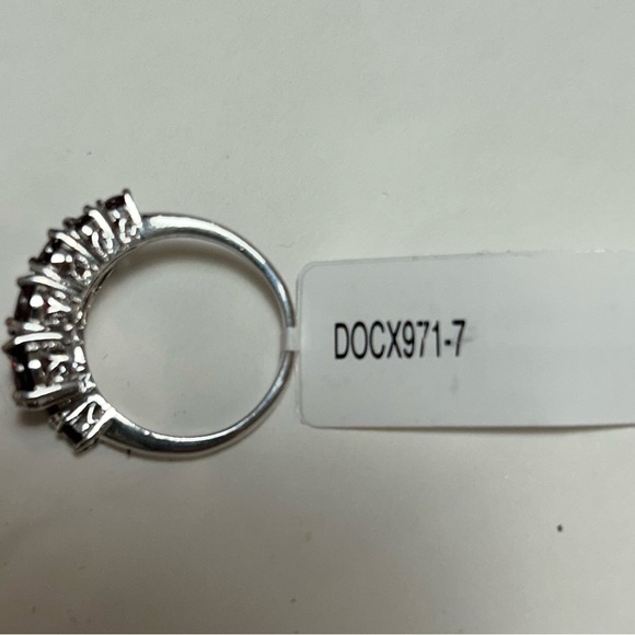 NWT JTV Red Garnet Rhodium Over Sterling Silver Ring SIZE 7 - Picture 5 of 5